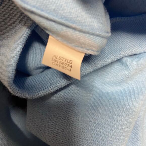 Alstyle Apparel & Activewear T Shirt Vipers Youth XL Light Blue 100% Cotton - Picture 7 of 8